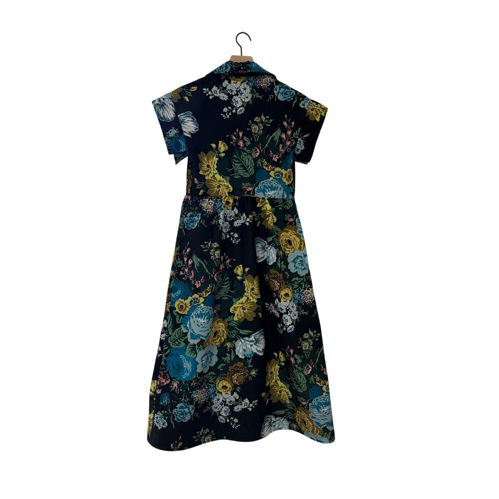 Tuckernuck Black Floral Bouquet Chloe Midi Dress - Picture 5 of 6